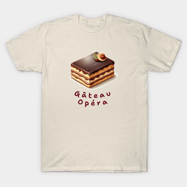 Opera Cake | French cuisine | Dessert T-Shirt by ILSOL